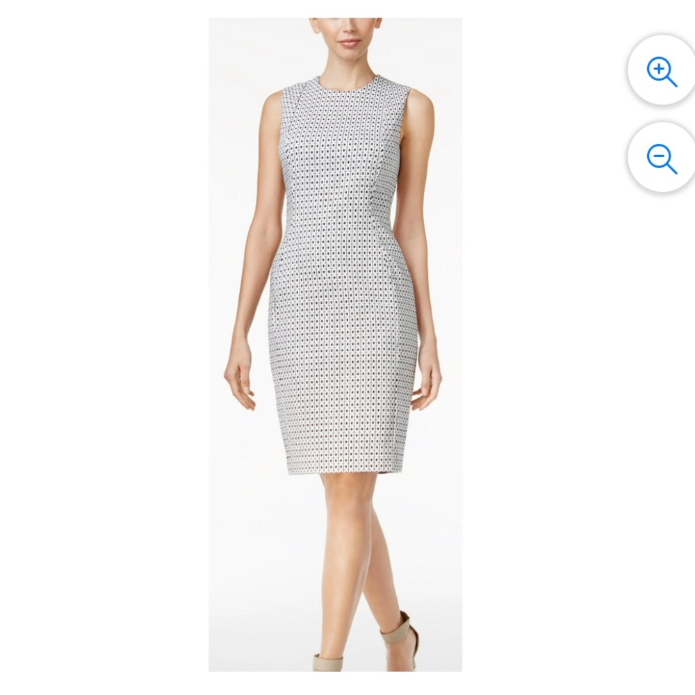 Calvin Klein jacquard black and white bodycon